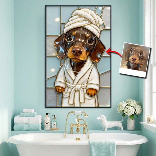 Clean Dog - Personalized Dog Canvas And Poster