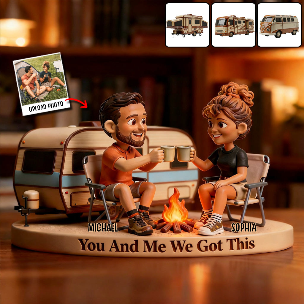 Custom From Any Photo - Personalized Camping - Personalized Camping Custom Shaped Acrylic Plaque