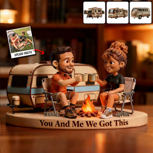 Custom From Any Photo - Personalized Camping - Personalized Camping Custom Shaped Acrylic Plaque