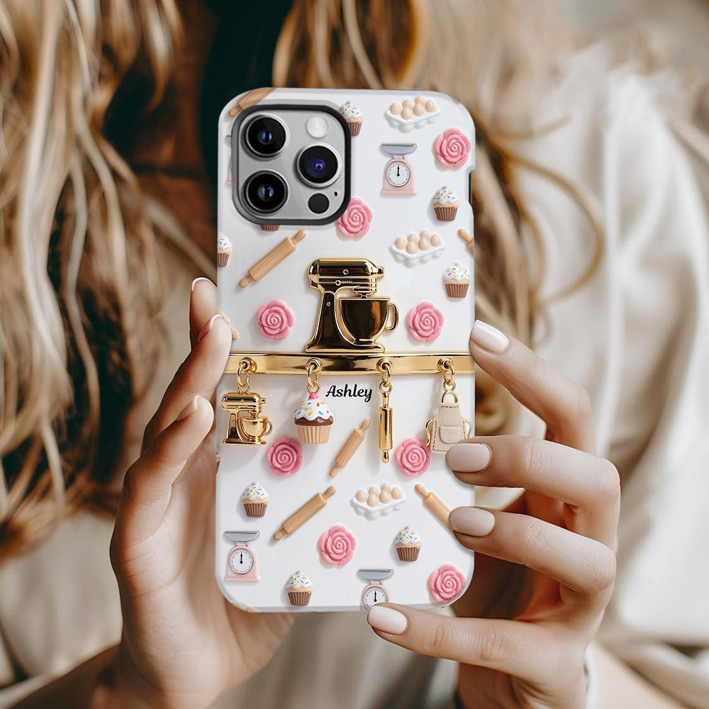 Coque de téléphone personnalisée avec motif pâtisserie - Charms de pâtisserie