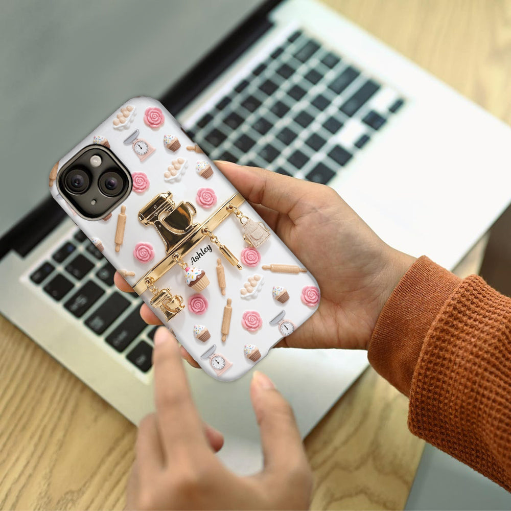 Coque de téléphone personnalisée avec motif pâtisserie - Charms de pâtisserie
