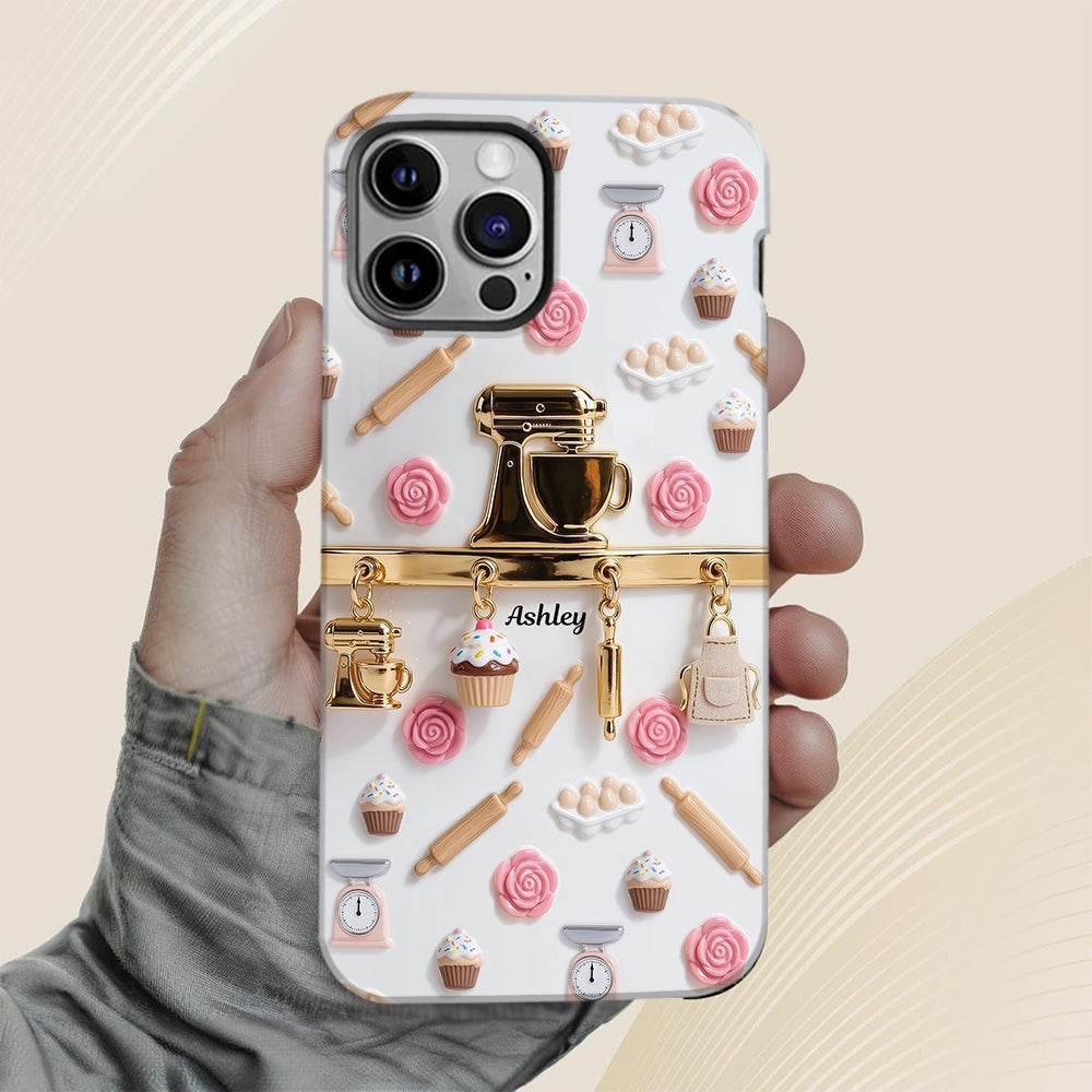 Coque de téléphone personnalisée avec motif pâtisserie - Charms de pâtisserie