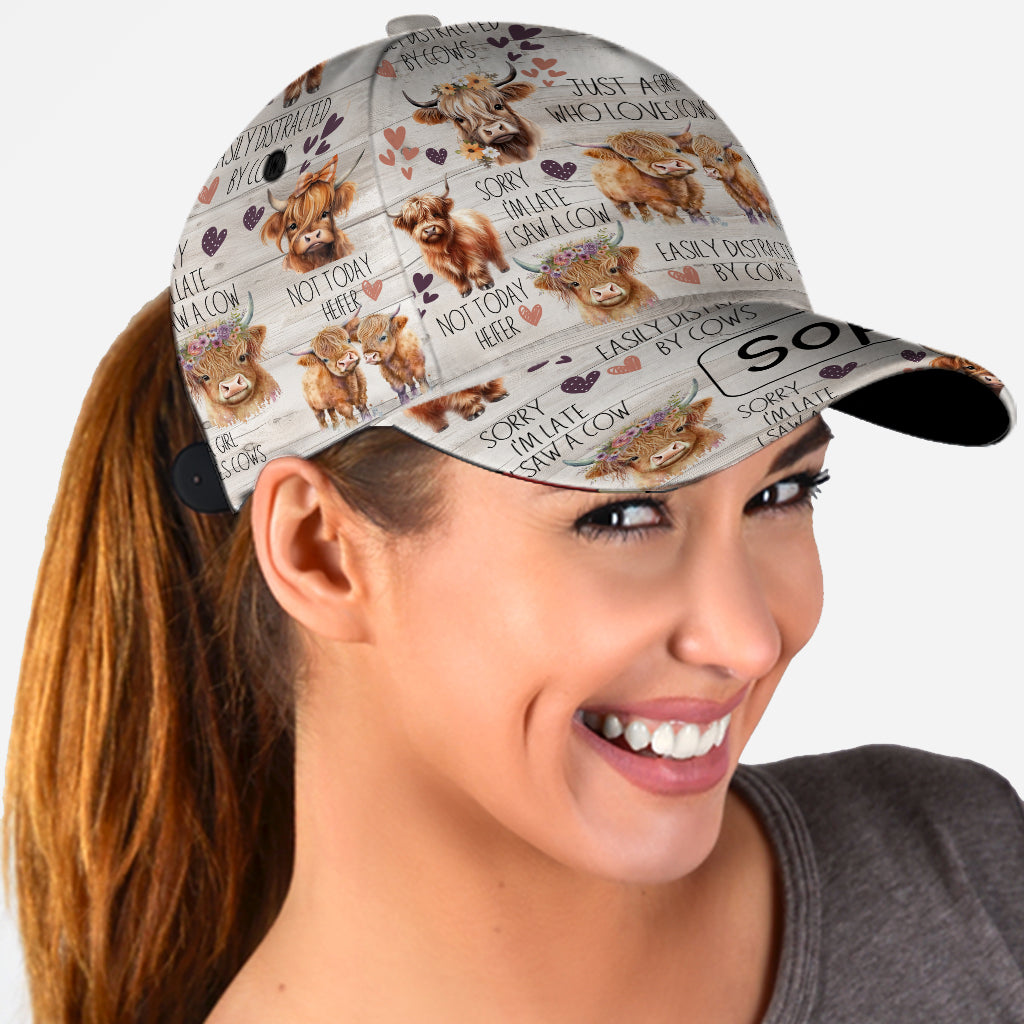 Just A Girl Who Loves Highland Cows - Personalized Highland Cow Classic Cap