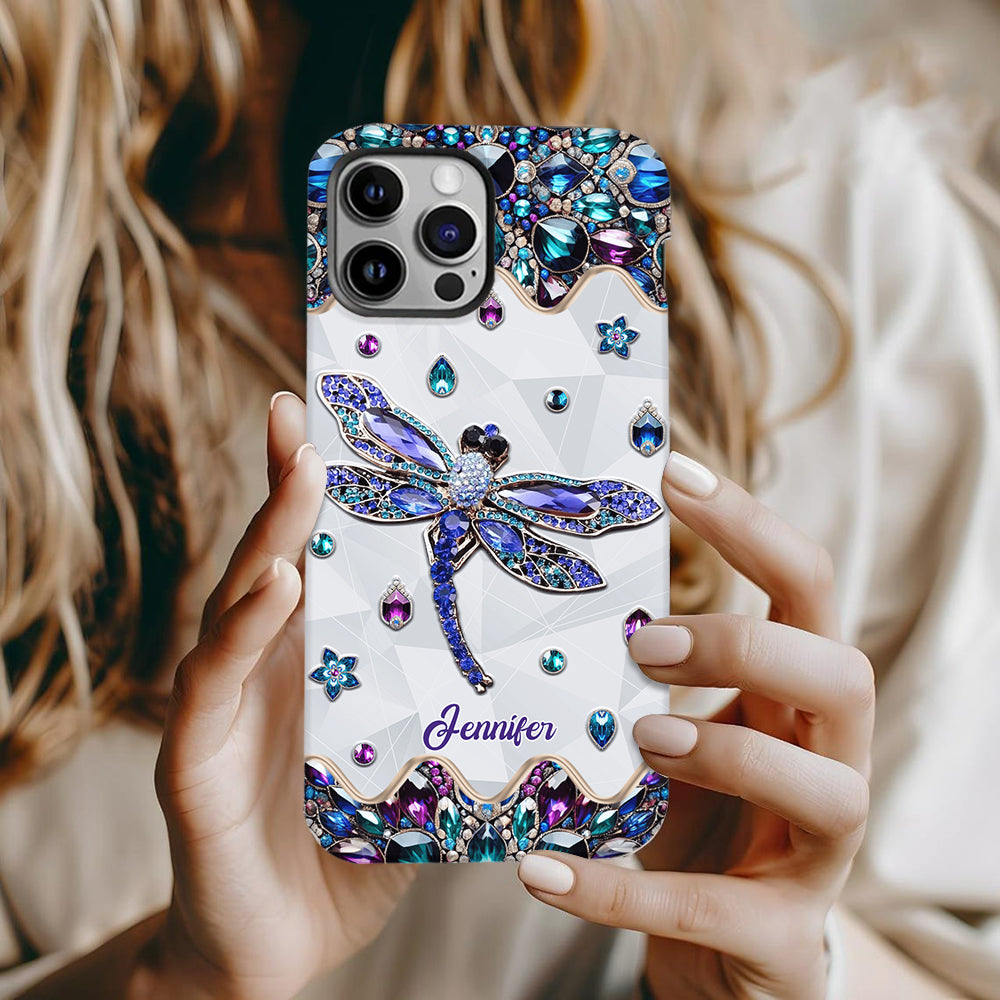 Love Dragonfly - Personalized Dragonfly Full Print Phone Case
