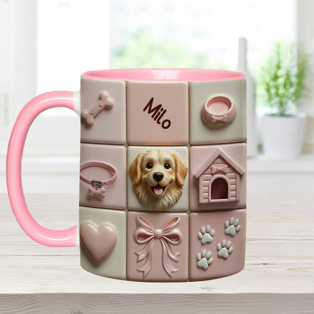 Lovely Dogs Pet Lovers - Personalized Dog Accent Mug