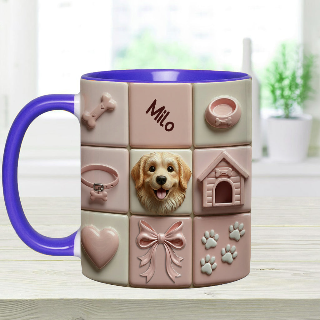 Lovely Dogs Pet Lovers - Personalized Dog Accent Mug