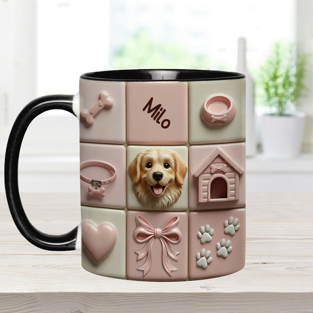 Lovely Dogs Pet Lovers - Personalized Dog Accent Mug