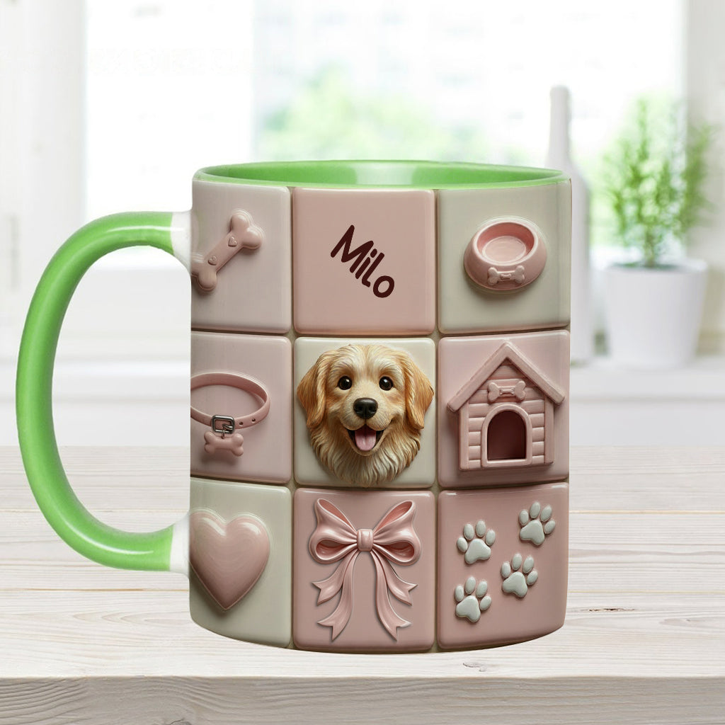 Lovely Dogs Pet Lovers - Personalized Dog Accent Mug