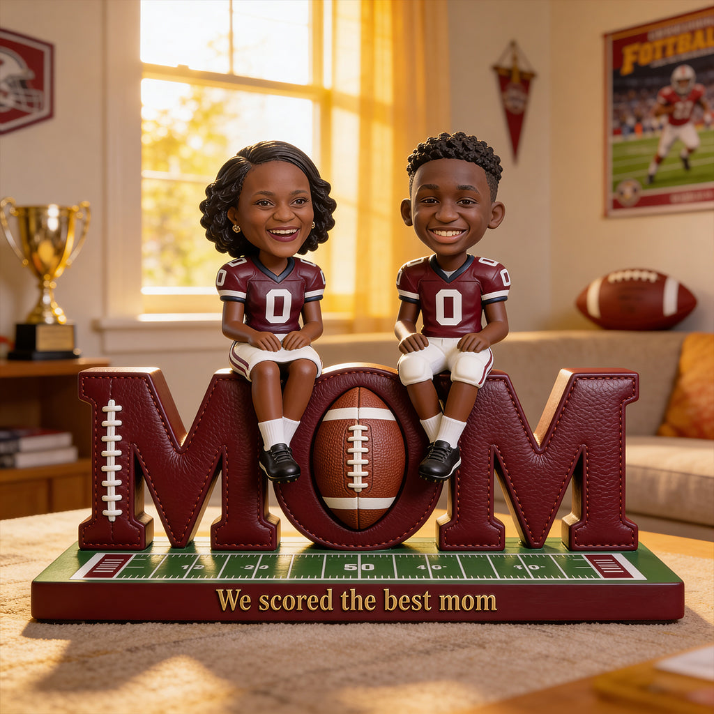 Geschenkidee für Fußball-Moms - Personalisierte Fußball-Acrylplakette