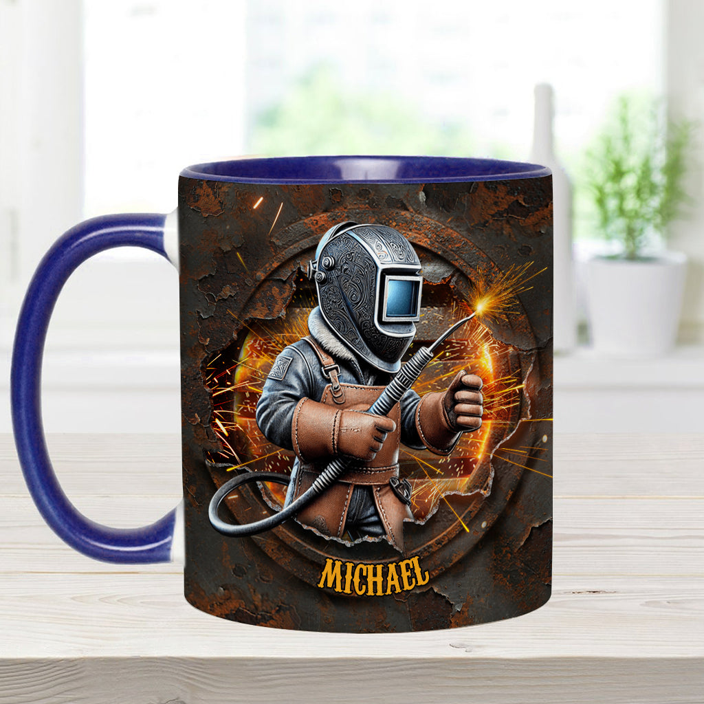 Stolzer Schweißer – Personalisierte Tasse mit Schweißer-Akzent
