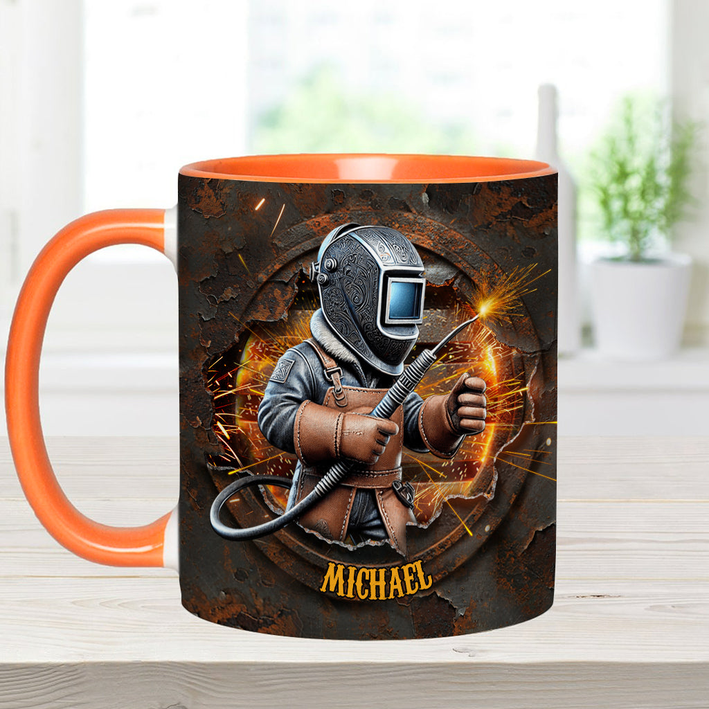 Stolzer Schweißer – Personalisierte Tasse mit Schweißer-Akzent