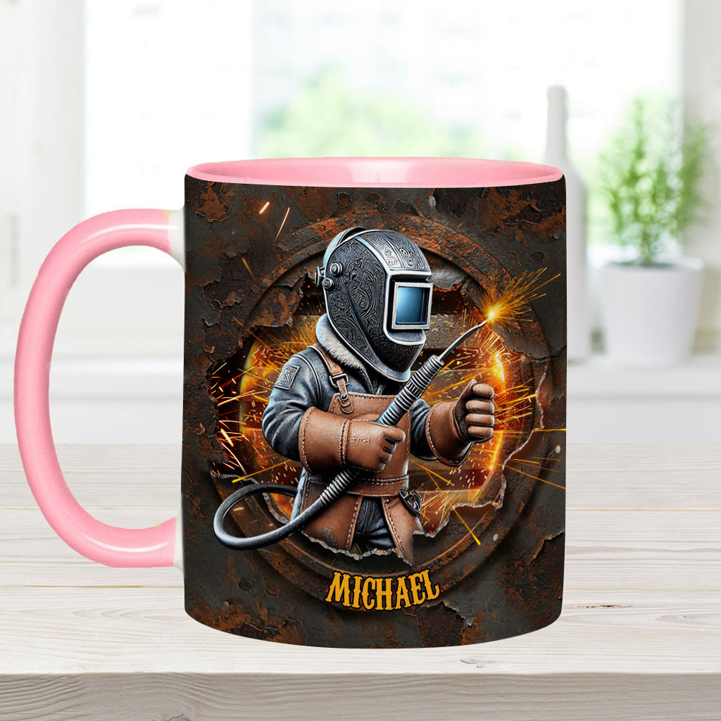 Stolzer Schweißer – Personalisierte Tasse mit Schweißer-Akzent