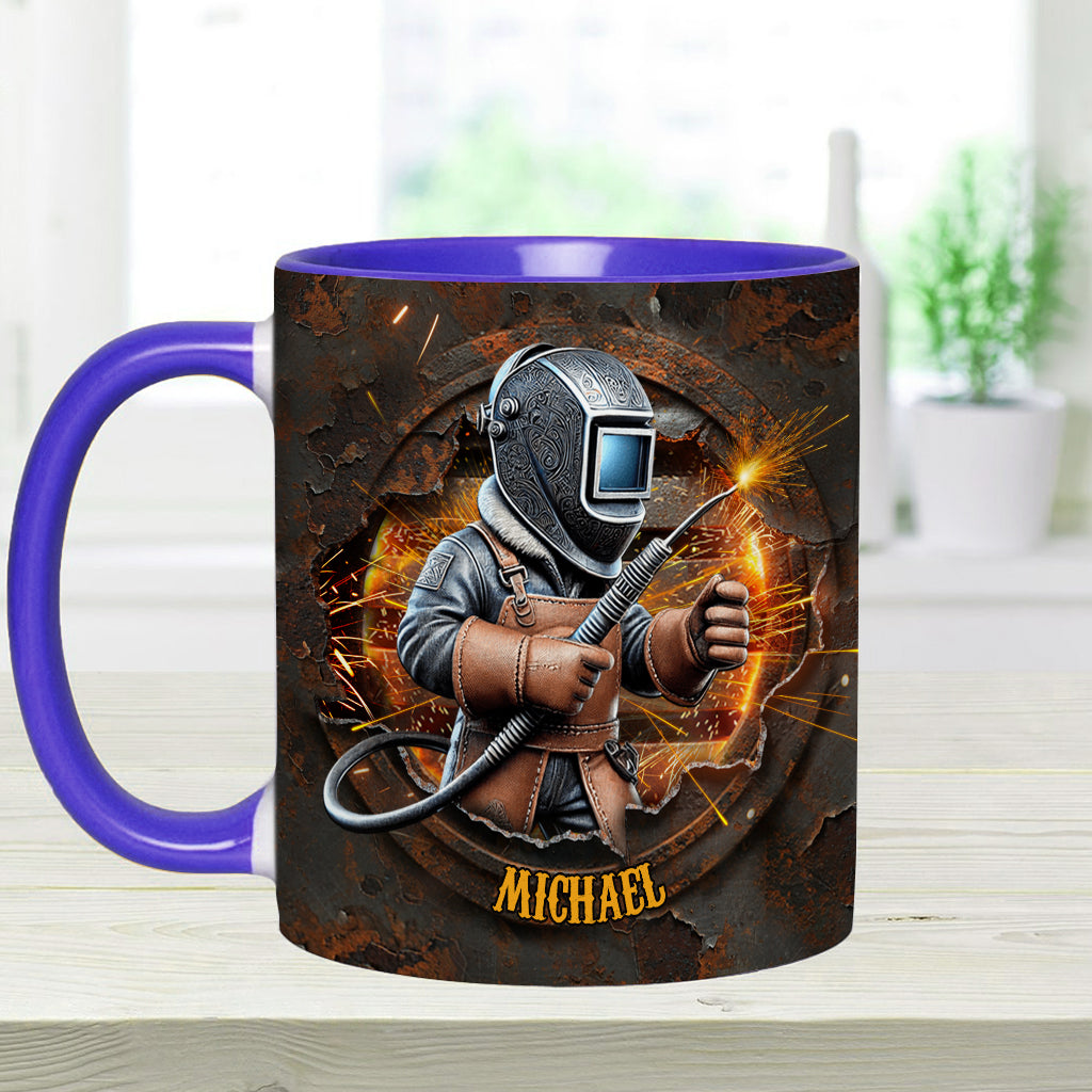 Stolzer Schweißer – Personalisierte Tasse mit Schweißer-Akzent