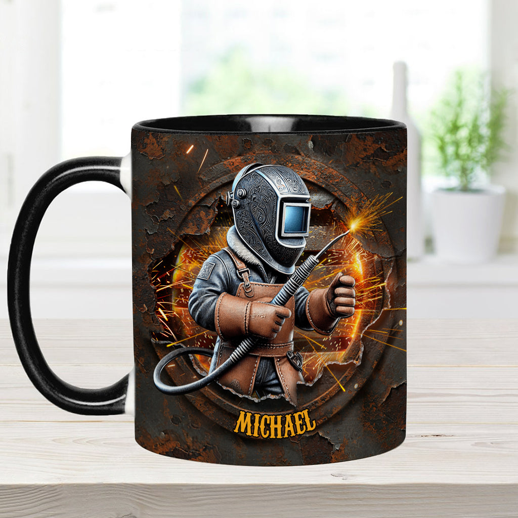 Stolzer Schweißer – Personalisierte Tasse mit Schweißer-Akzent