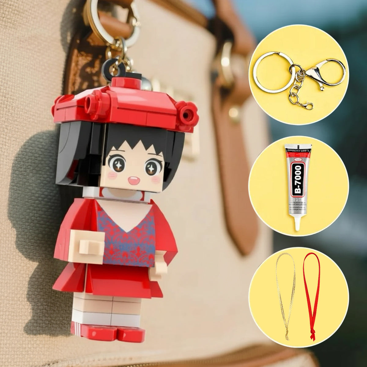 Gift For Dog Lover Building Block Style - Personalized Dog Custom Made Block Figure Ornament