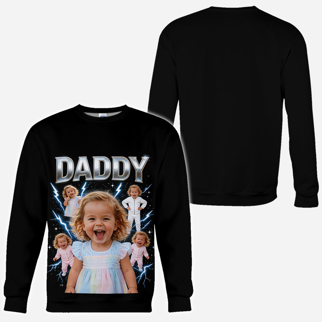 Das größte Geschenk von Papa - Personalisierte Vater All Over Shirt