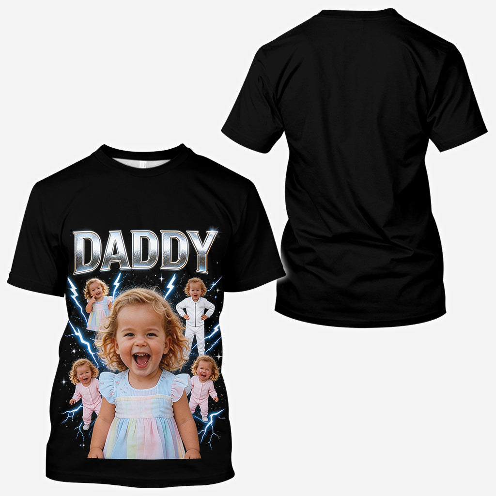 Das größte Geschenk von Papa - Personalisierte Vater All Over Shirt