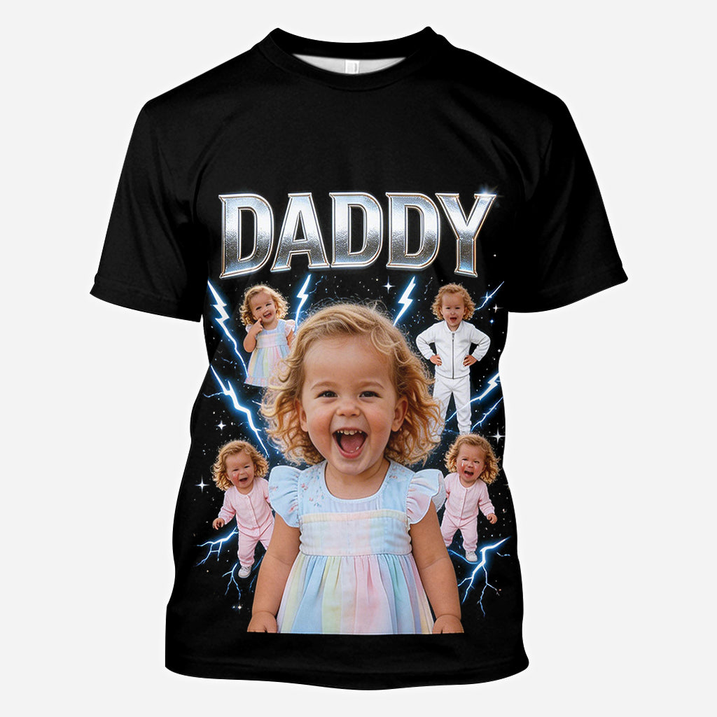 Das größte Geschenk von Papa - Personalisierte Vater All Over Shirt