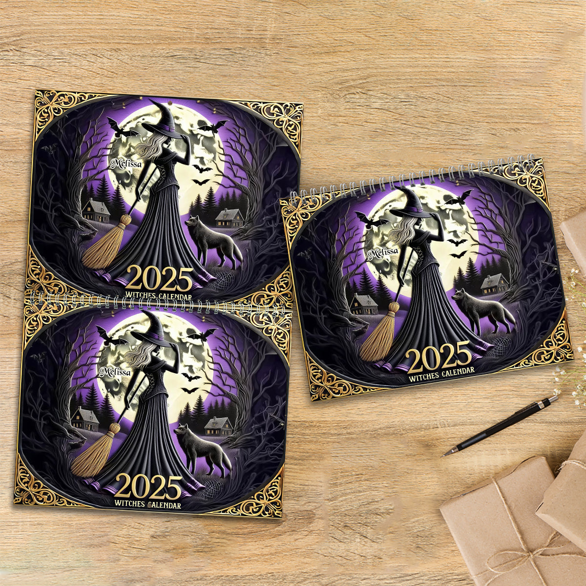 Witches Calendar - Personalized Witch Wall Calendar & Desk Calendar