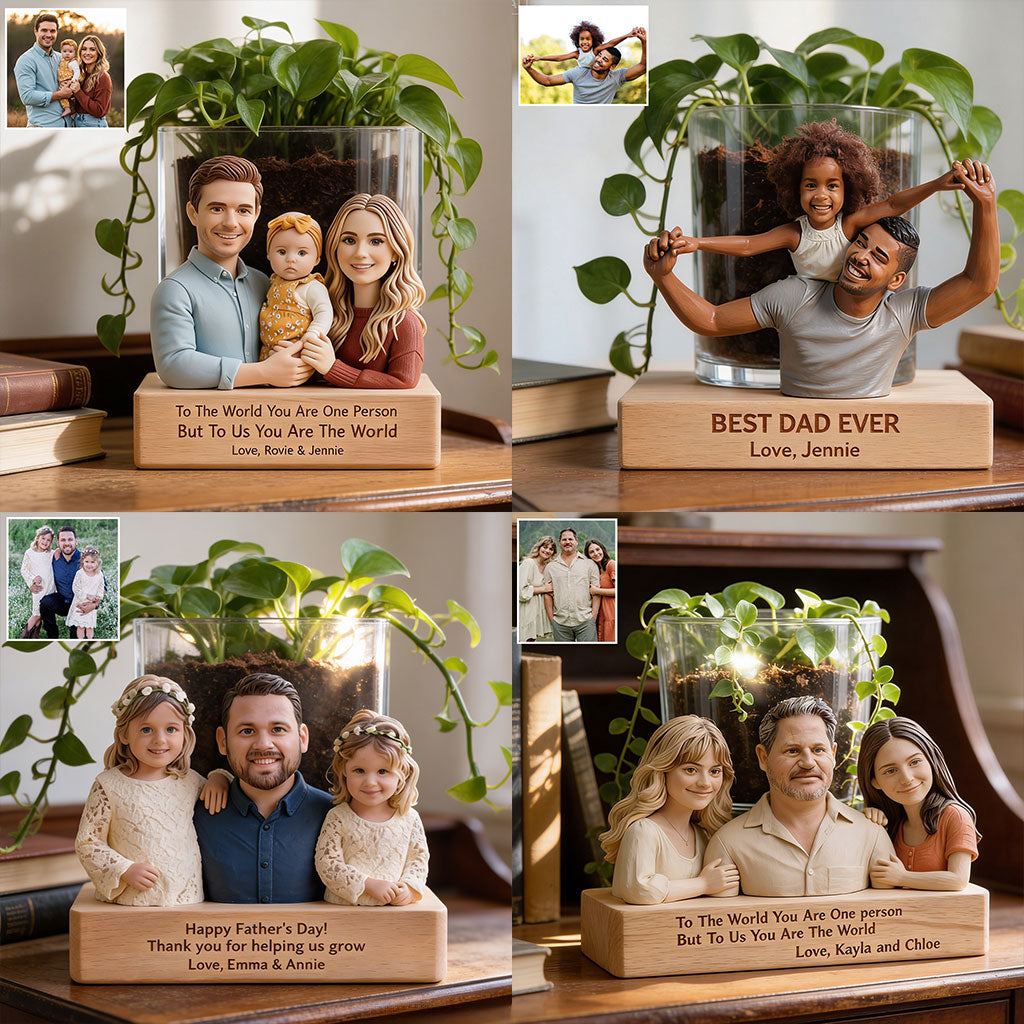 Perfektes Geschenk zum Vatertag - Personalisierter Acryltopf für Väter