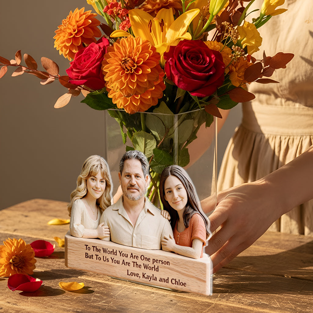Perfektes Geschenk zum Vatertag - Personalisierter Acryltopf für Väter