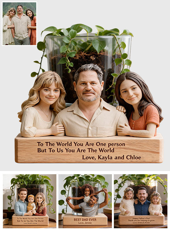 Perfektes Geschenk zum Vatertag - Personalisierter Acryltopf für Väter