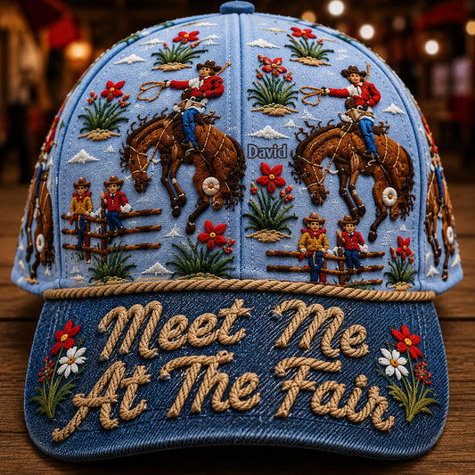 Meet Me At The Fair - Personalized Western Outfit Classic Cap
