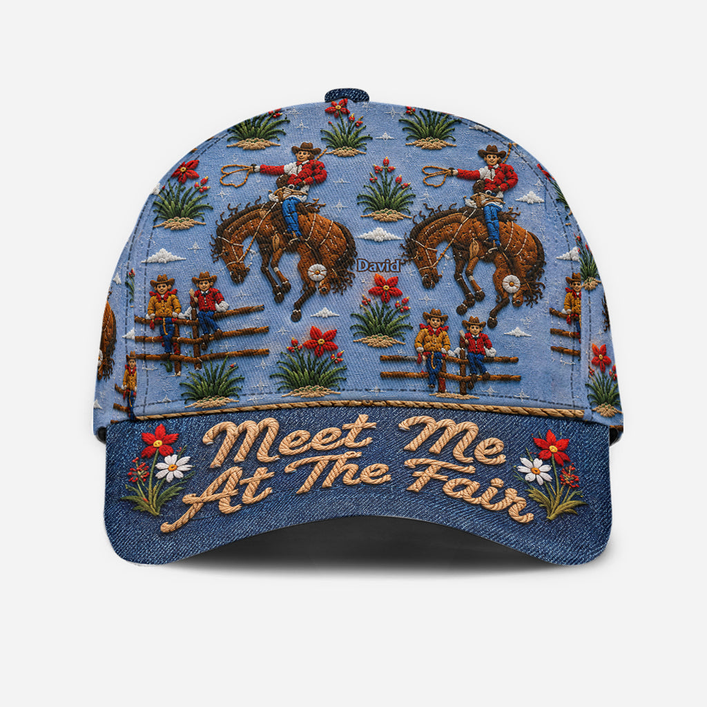 Meet Me At The Fair - Personalized Western Outfit Classic Cap