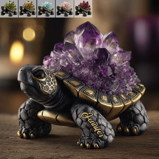 Amethyst/ Rose Quartz/ Ruby/... Style Turtle - Personalized Turtle Custom Shaped Acrylic Plaque