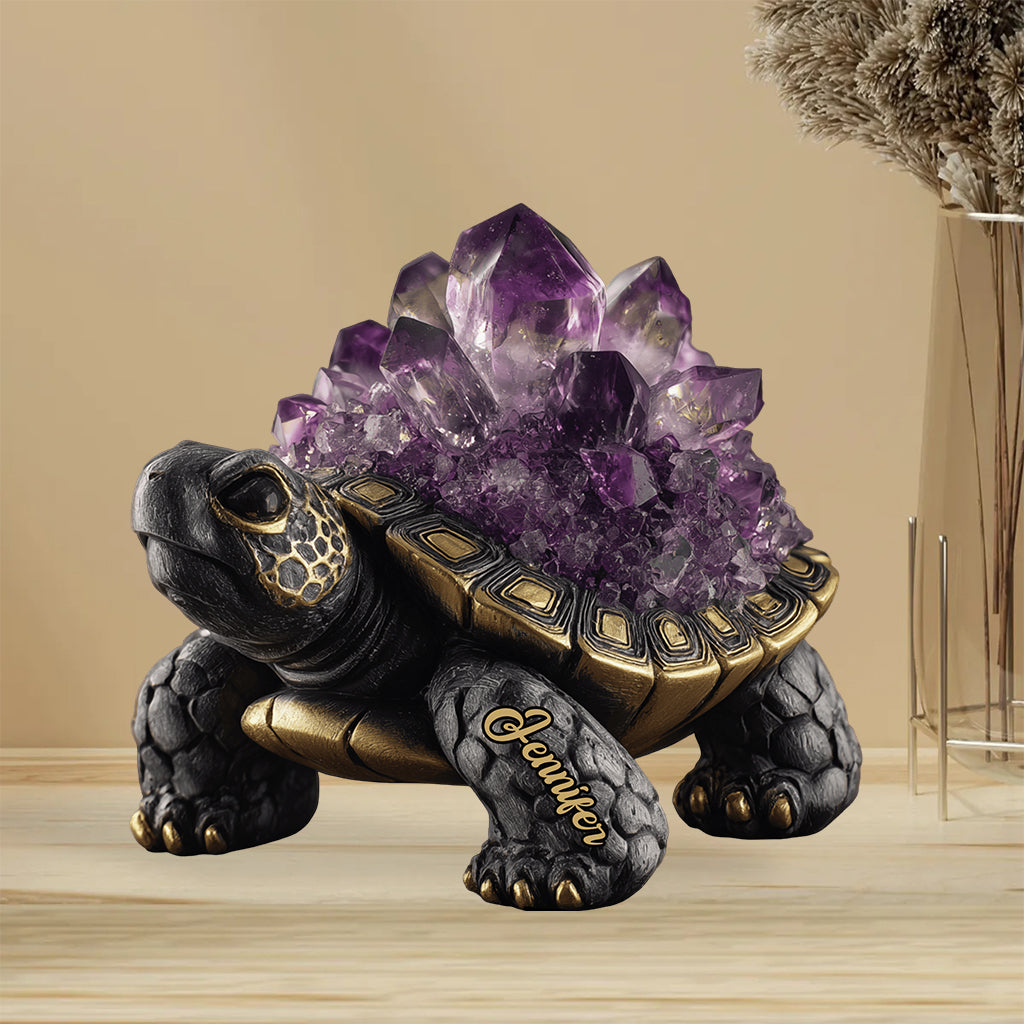 Amethyst/ Rose Quartz/ Ruby/... Style Turtle - Personalized Turtle Custom Shaped Acrylic Plaque