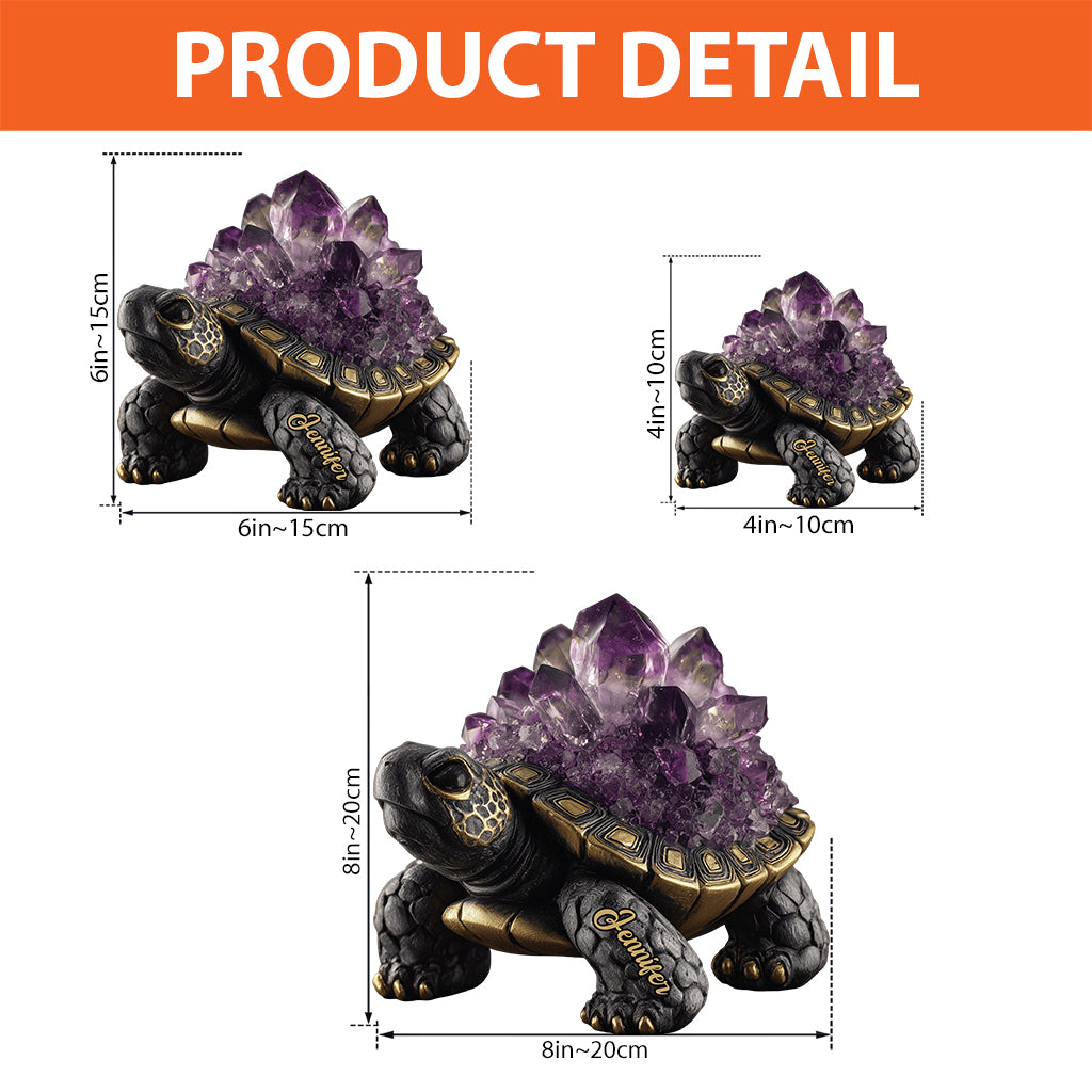 Amethyst/ Rose Quartz/ Ruby/... Style Turtle - Personalized Turtle Custom Shaped Acrylic Plaque