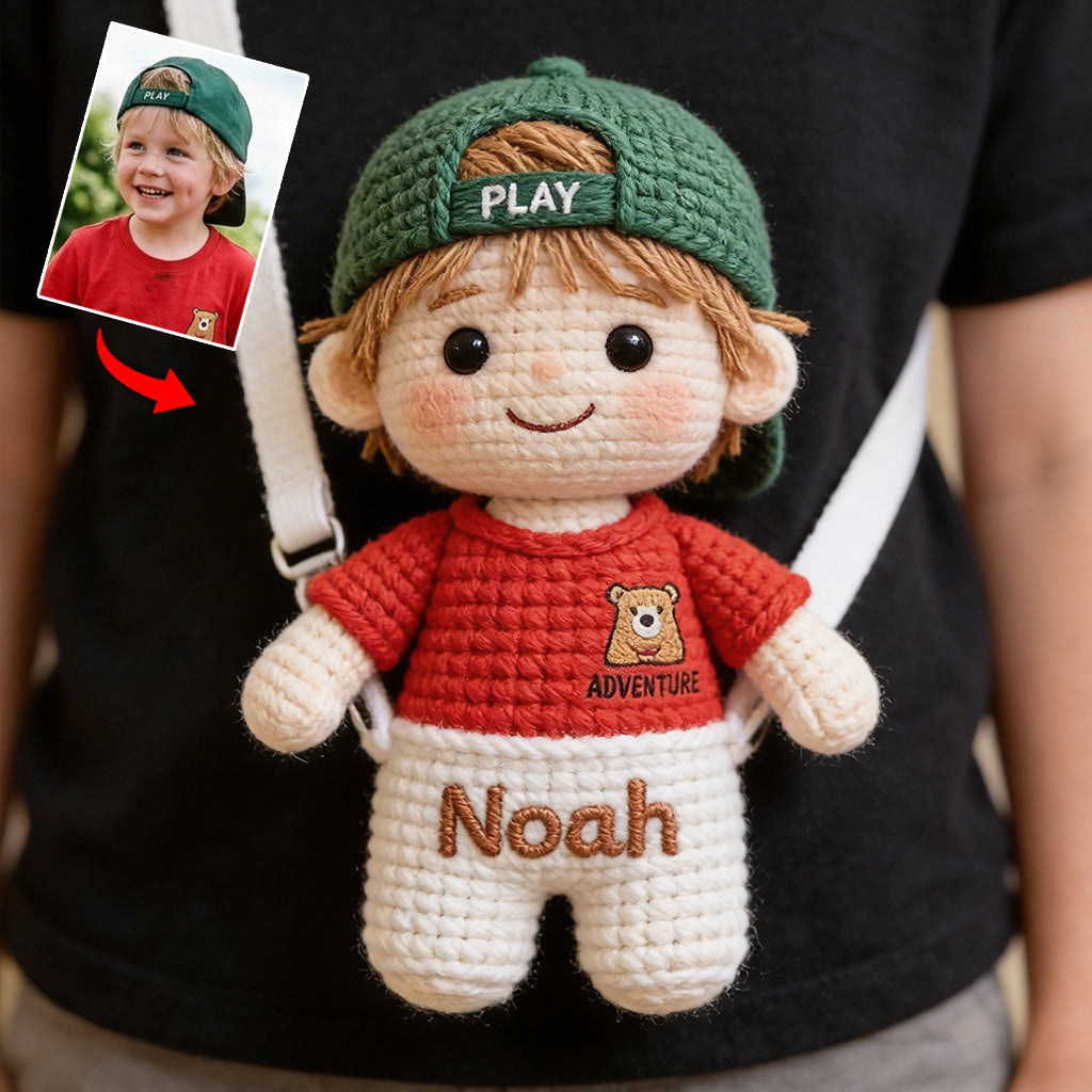 Any Photo - Personalized Kid Plush Crossbag