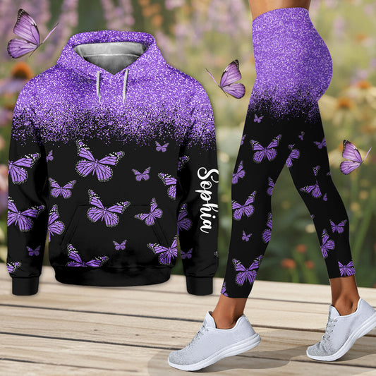 Love Butterflies - Personalized Butterfly Hoodie and Leggings