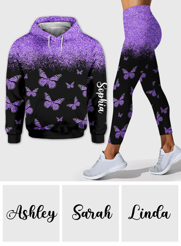 Love Butterflies - Personalized Butterfly Hoodie and Leggings
