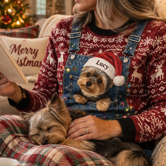 Cute Dog Christmas - Personalized Dog Ugly Sweater