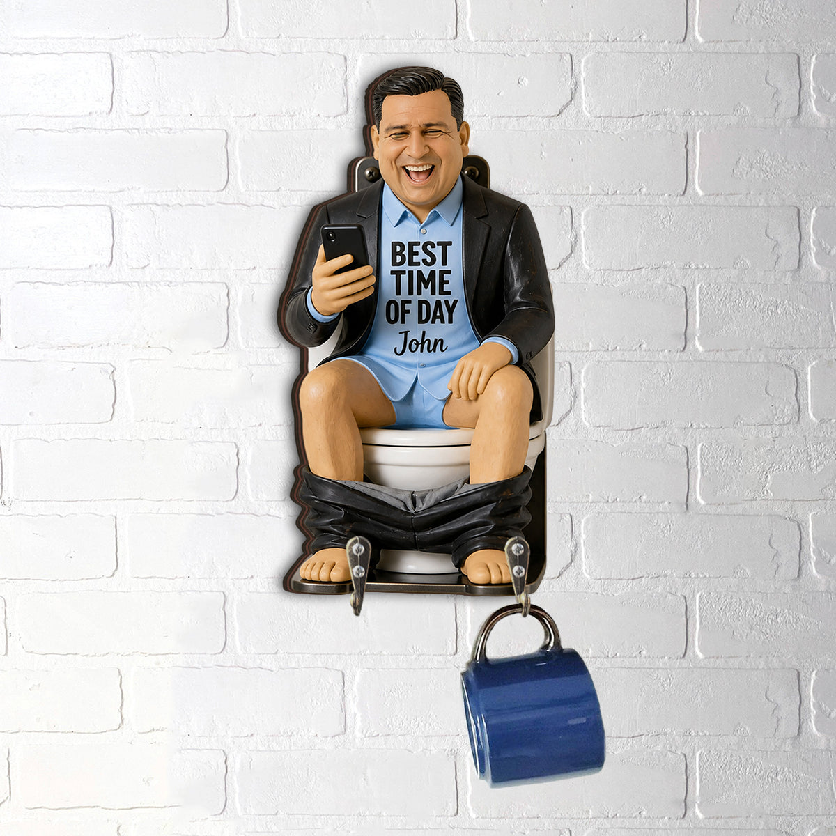 Lustiges Geschenk für ihn - Personalisierter Vater maßgefertigter Hängeregal