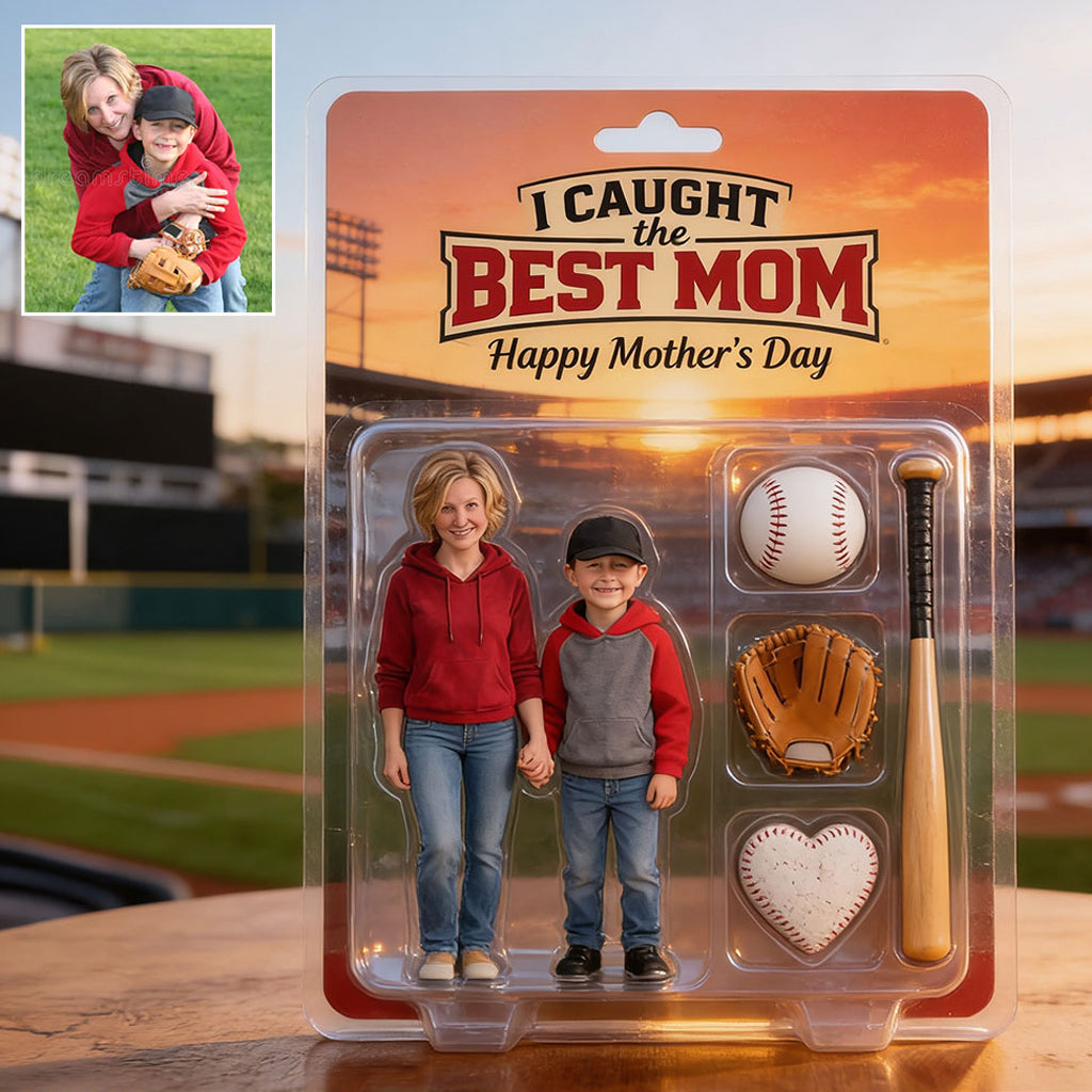 Baseball Mama, Geschenk für Mama - Personalisierte Baseball Acrylplakette