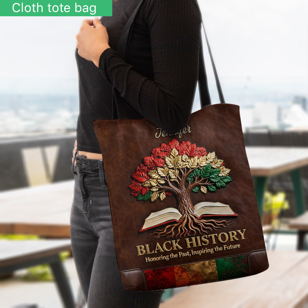 Black History - Personalized African American Tote Bag