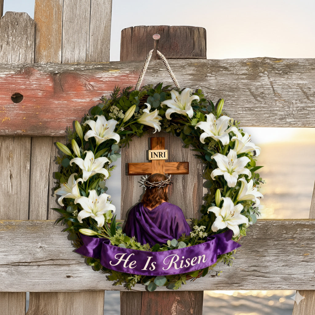 Réfléchissez au chemin du sacrifice, décoration de Pâques - Panneau en bois chrétien personnalisé.