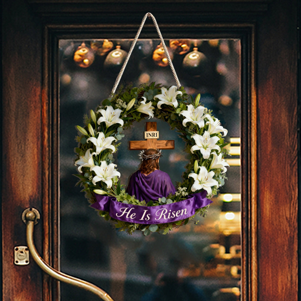 Réfléchissez au chemin du sacrifice, décoration de Pâques - Panneau en bois chrétien personnalisé.