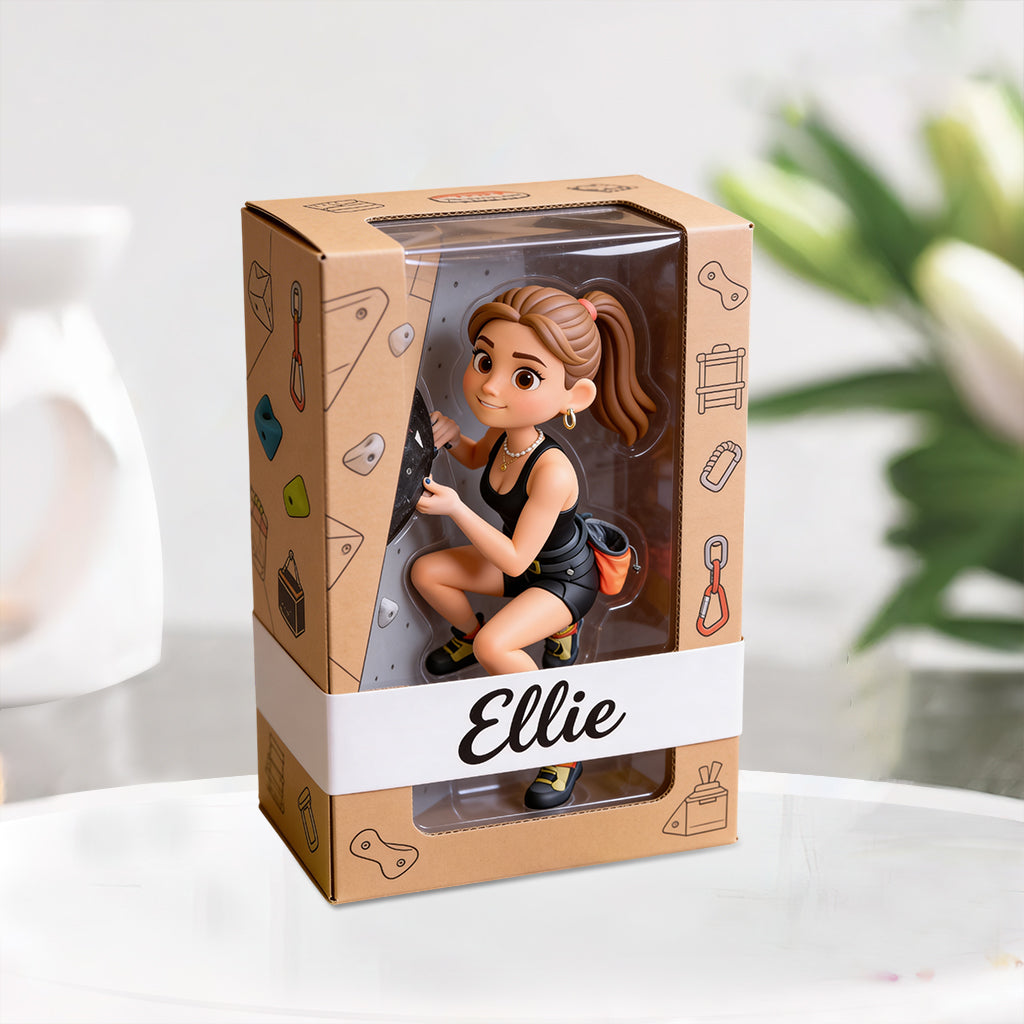 Custom Any Photo - I'd Rather Be Rock Climbing - Personalized Rock Climbing Custom Shaped Acrylic Plaque