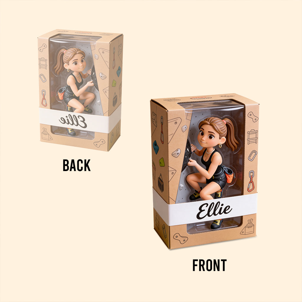 Custom Any Photo - I'd Rather Be Rock Climbing - Personalized Rock Climbing Custom Shaped Acrylic Plaque