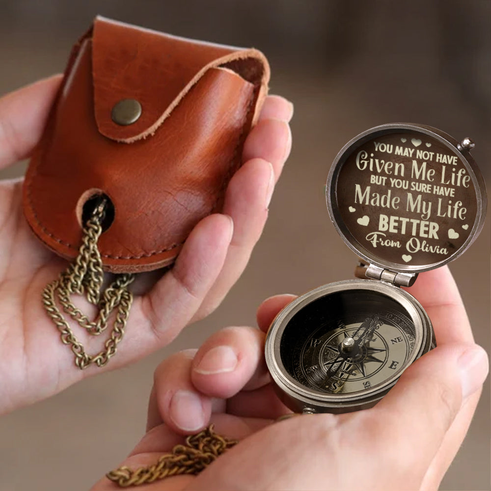 Best Bonus Dad Ever - Personalized Step Dad Compass