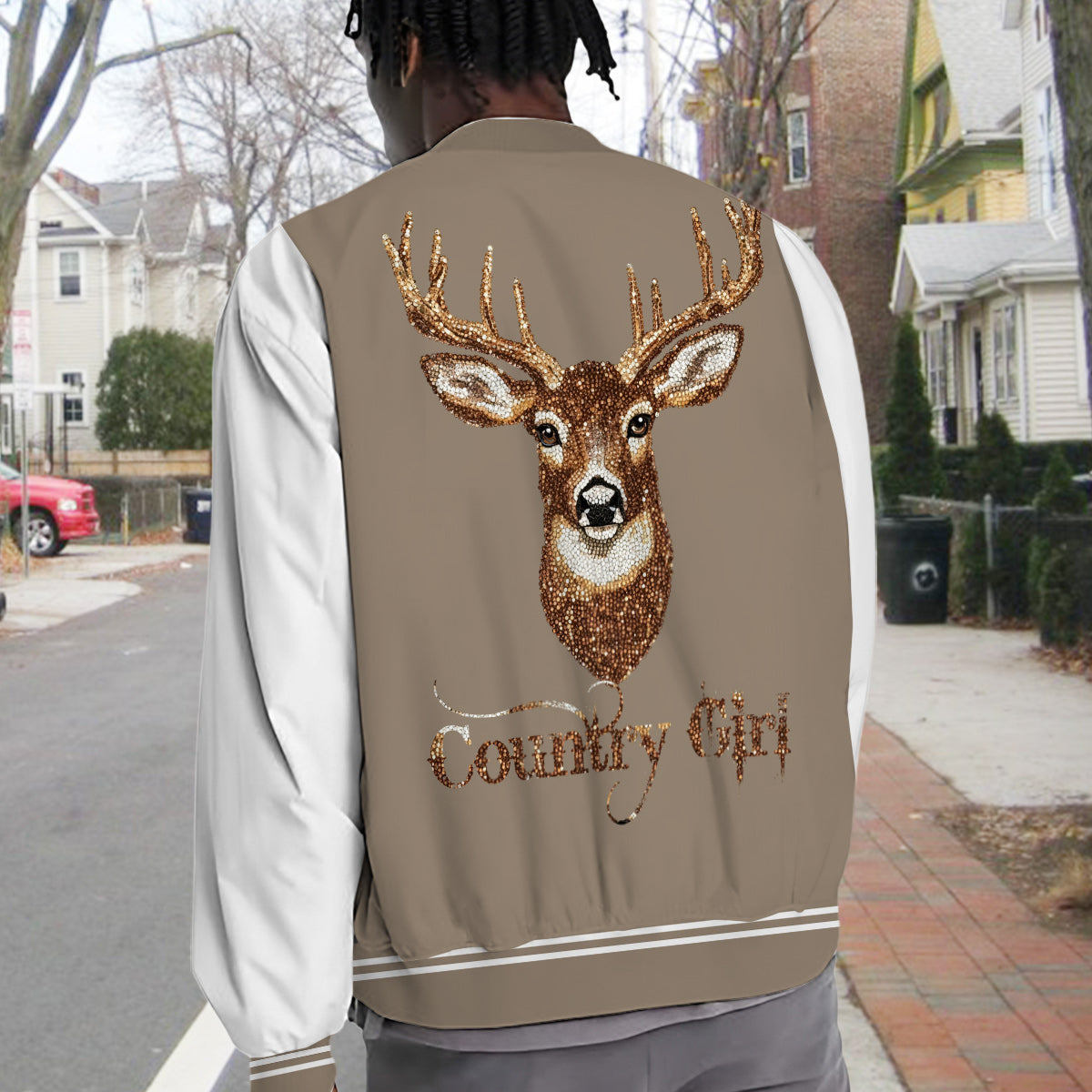 Country Girl - Personalized Hunting Varsity Jacket