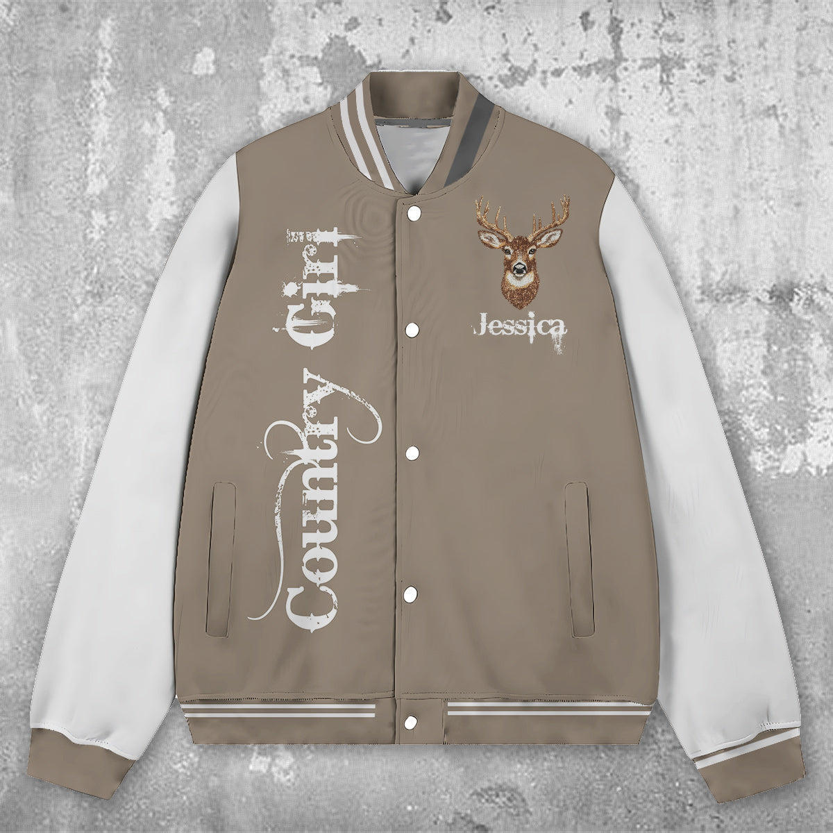 Country Girl - Personalized Hunting Varsity Jacket
