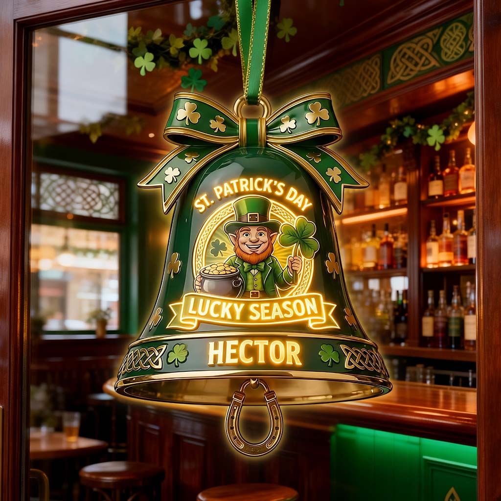 Saison de chance - Panneau lumineux LED irlandais personnalisé en acrylique