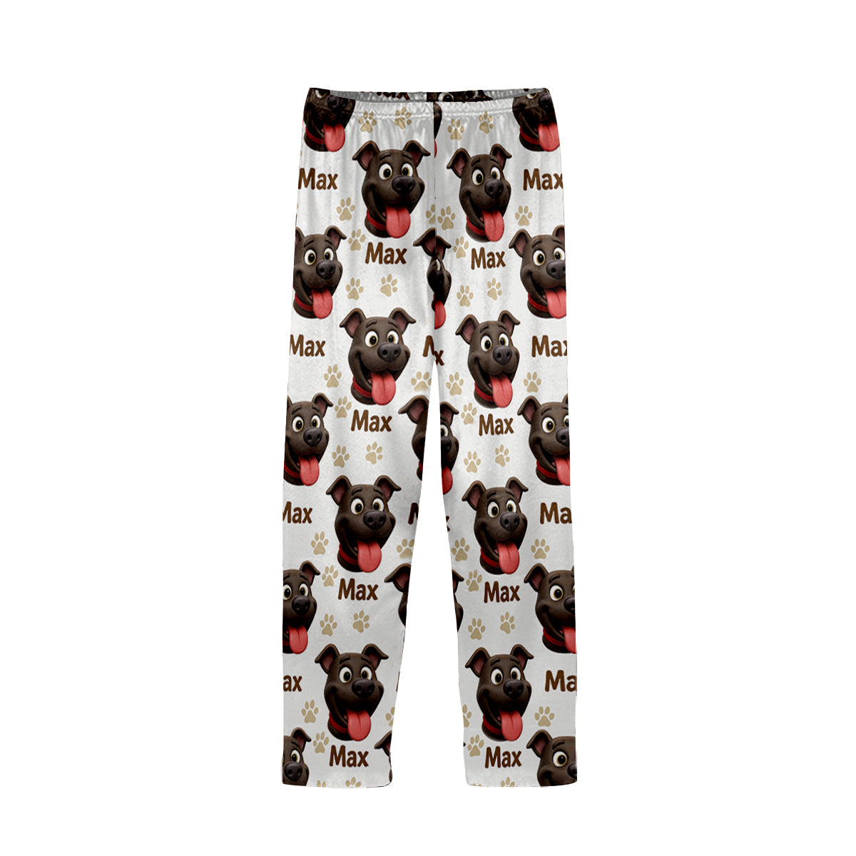 Custom Photo My Best Friend Has Four Paws - Personalized Dog Button Down Pajamas