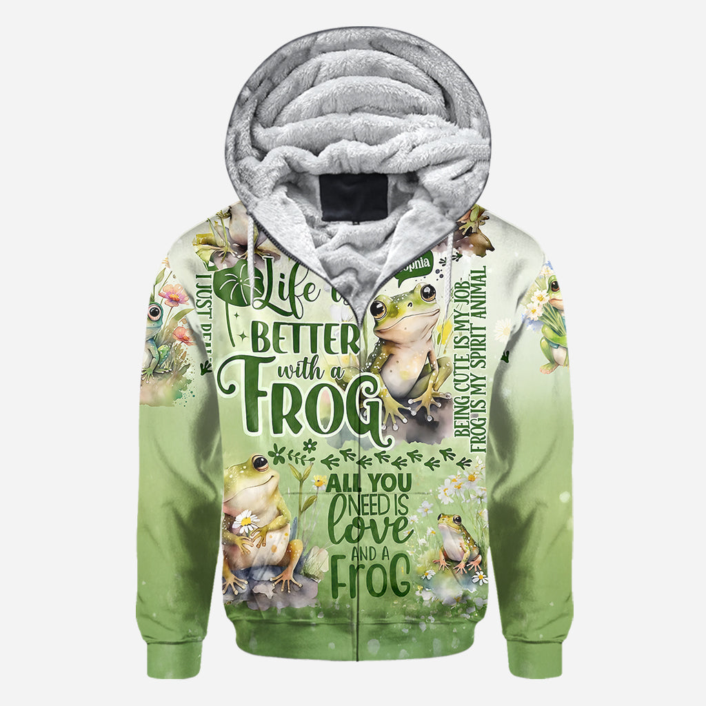 Life Is Better With Frogs - Personalized Frog All Over Shirt