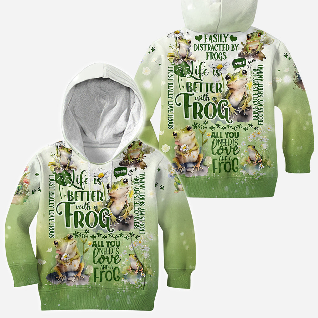 Life Is Better With Frogs - Personalized Frog All Over Shirt