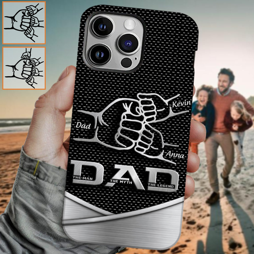 Dad The Man The Myth The Legend First Bump - Personalized Father Full Print Phone Case